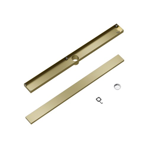Brushed Brass Code Versa 800 Tiled Shower Channel Waste Range