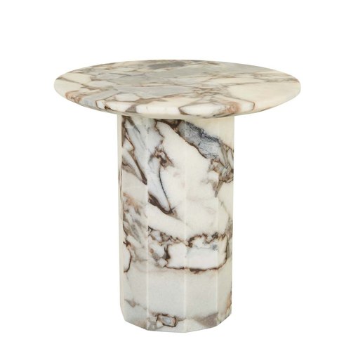Matt Ocean Marble Atlas Decagon Side Table