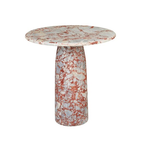 Russet Dapple Marble Puddle Side Table