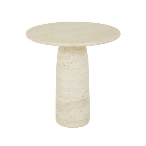 Natural Travertine Puddle Side Table