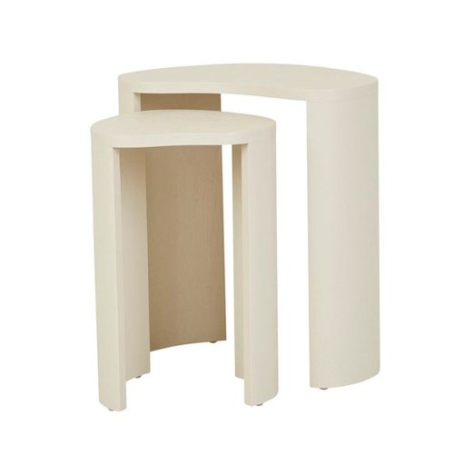 Shell Oberon Curve Nest of 2 Side Tables
