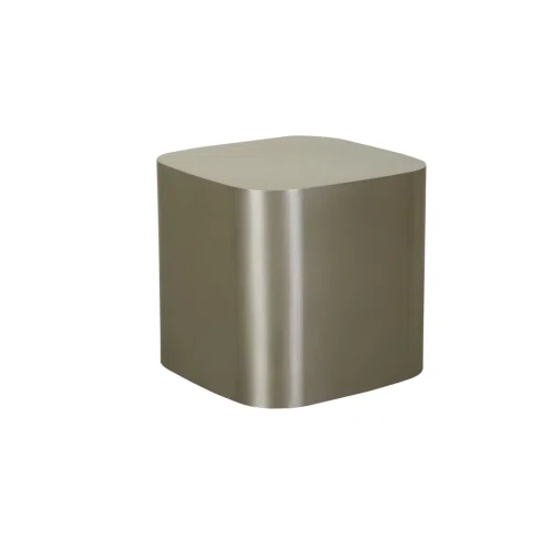 Brushed Stainless Steel Elle Bend Side Table