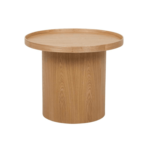 Camel Classique Pedestal Side Table
