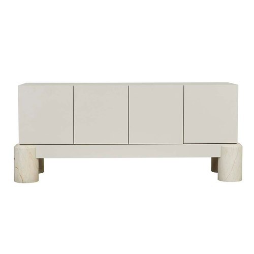 Shell/Brown Vein Marble Pablo Buffet