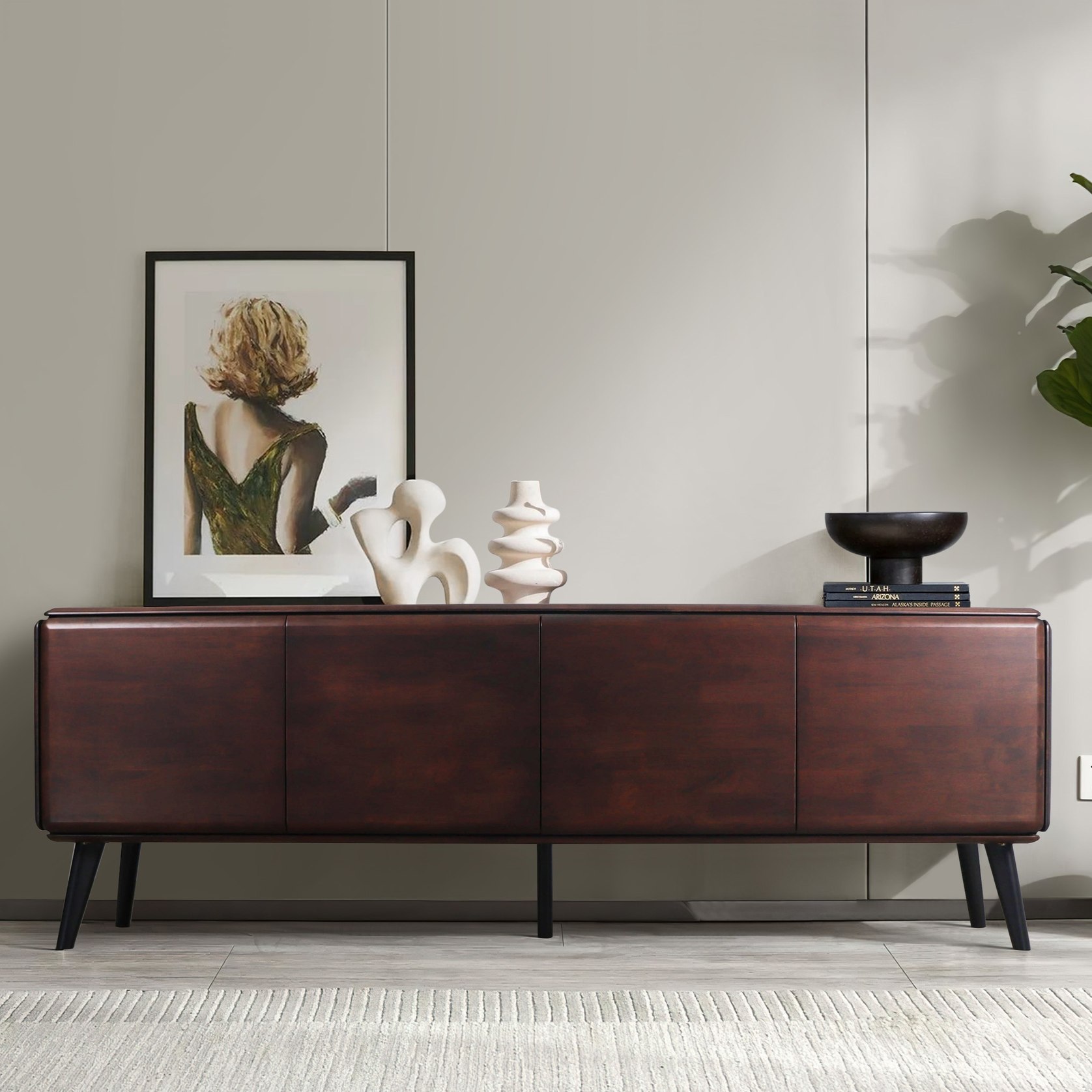 Casa Hardwood Sideboard Buffet | Arabica Walnut | 2400m | ArchiPro AU