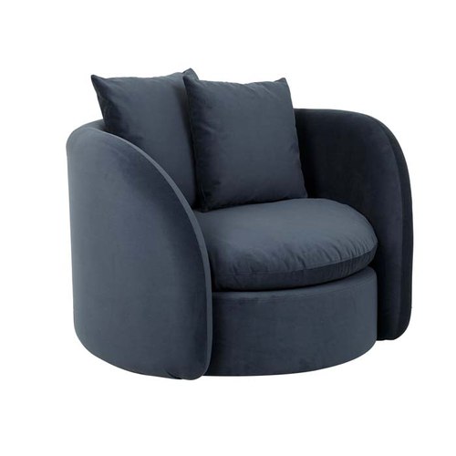 Bluestone Velvet Juno Orb Occasional Chair