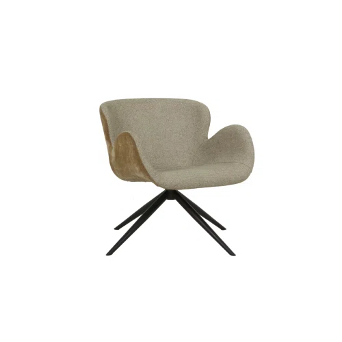Fawn Speckle/Dijon Astrid Swivel Arm Chair