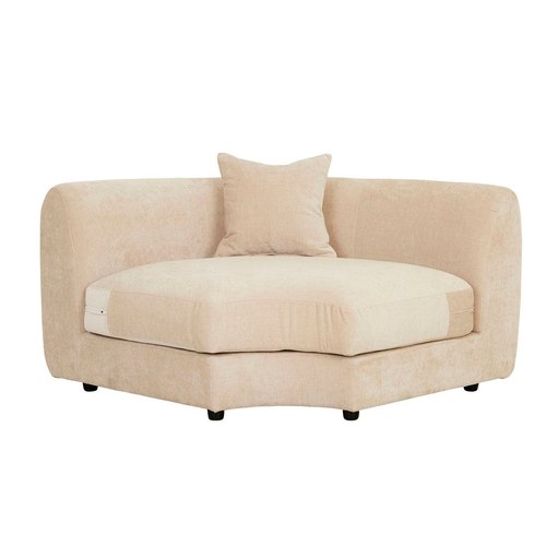 Soft Wheat Madrid Curve Corner Sofa