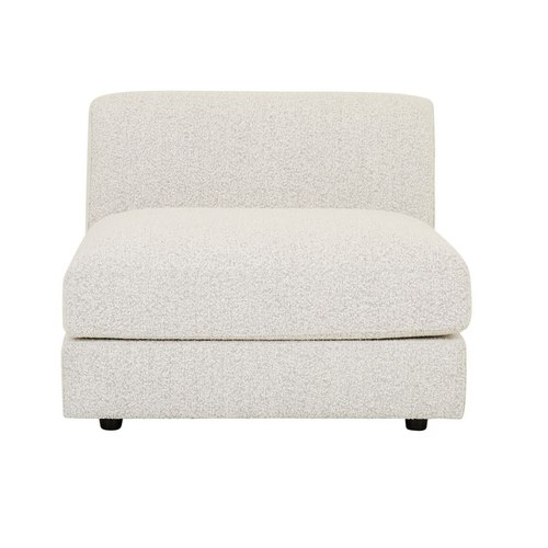 Grey Speckle Boucle Madrid Curve 1 Seater Centre Sofa