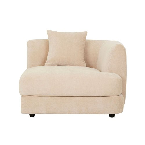 Soft Wheat Madrid Curve 1 Seater Right Arm Sofa