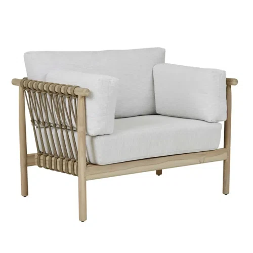 Biscuit/Aged Teak Tide Drift Sofa Chair