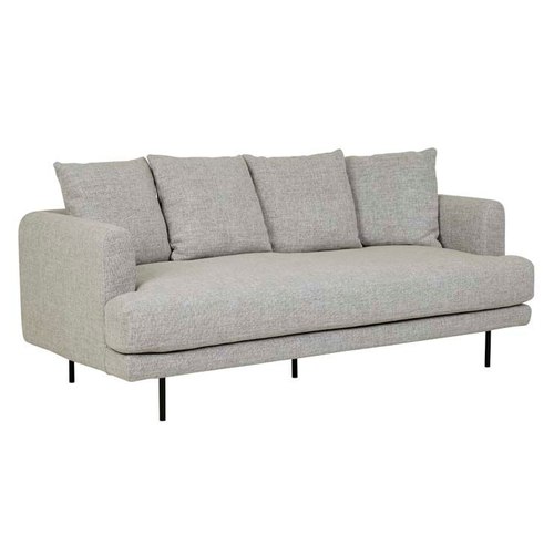 Cement/Matt Black Vittoria Giselle 2 Seater Sofa