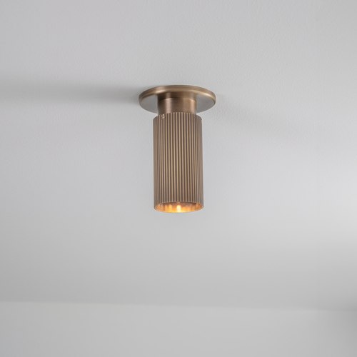Antique Brass Spot Pro Mini Ceiling Light