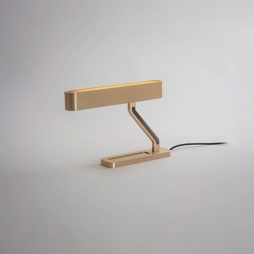 Brushed Brass Colt Table Lamp