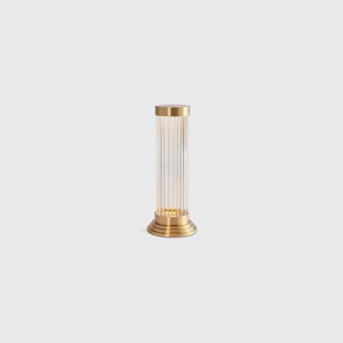 Satin Brass Porta Table Lamp