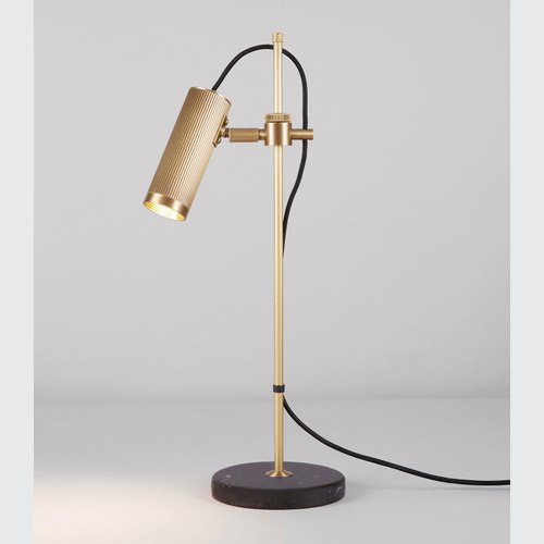 Satin Brass Spot Desk Table Lamp