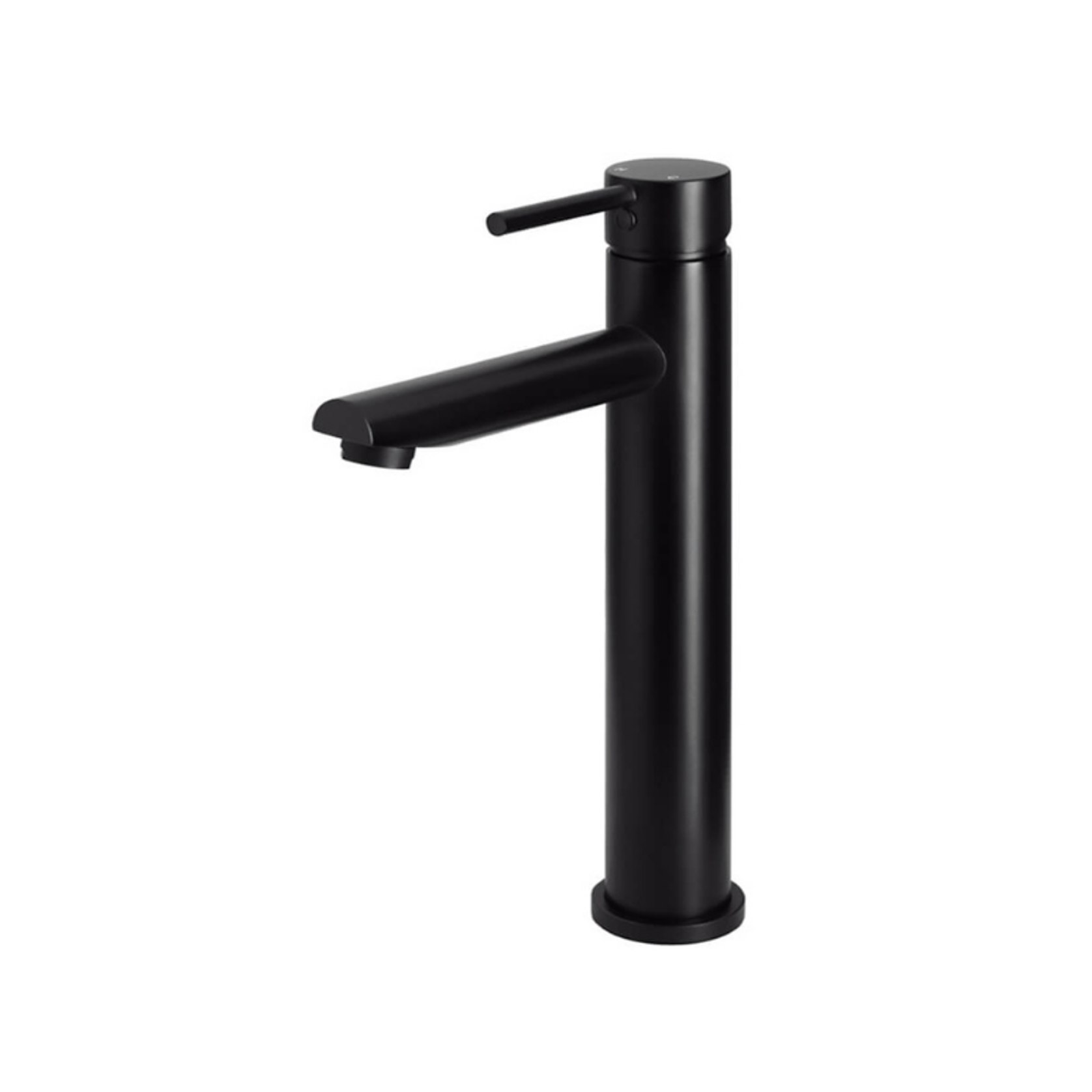 Round Tall Basin Mixer - Matte Black | ArchiPro AU