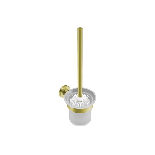 Gold Toilet Brush with Holder - 4600 Series Number 4638
