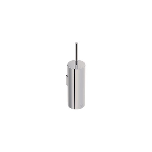 Polished Stainless Steel Toilet Brush + Holder Wall Mounted