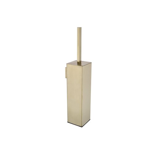 Brushed Brass Code Pure Toilet Brush Holder - 7 Colours