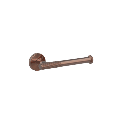 Brushed Copper Motivo Knurled Toilet Roll Holder
