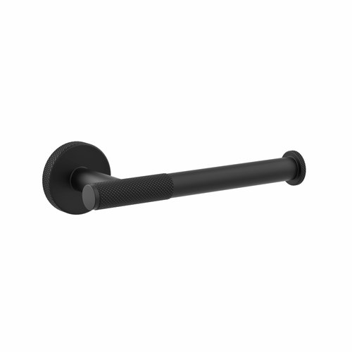 Black Motivo Knurled Toilet Roll Holder