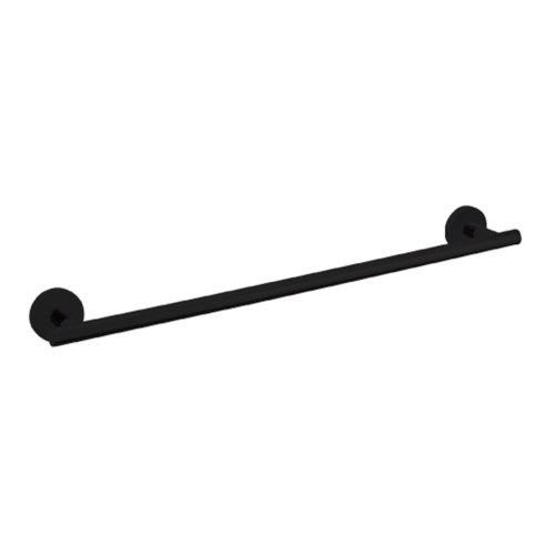 Black Evoke Towel Rail - 450mm