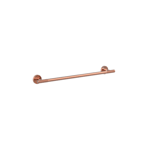 Brushed Copper Motivo Knurled Towel Bar 500mm