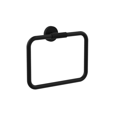 Black Motivo Knurled Towel Ring