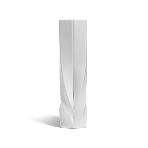 White Braid Vase Tall
