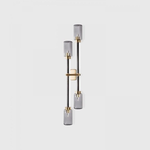 Smoked Glass Farol Wall Light