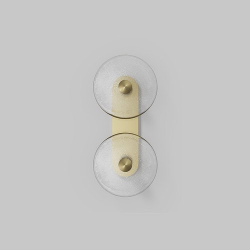 Brass Finish Coral Duo - Wall Light