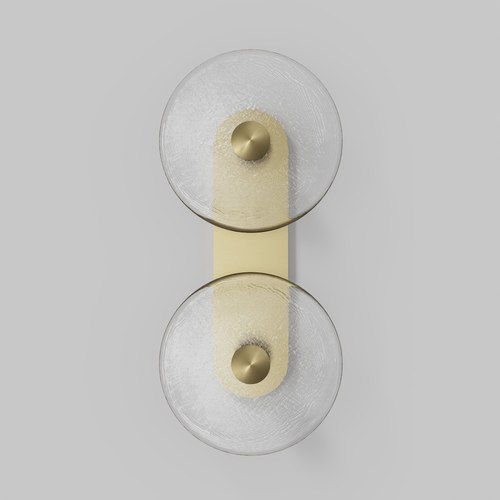Brass Finish Coral Duo - Wall Light