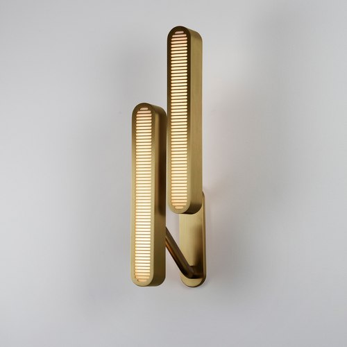 Antique Brass Colt Double Wall Light