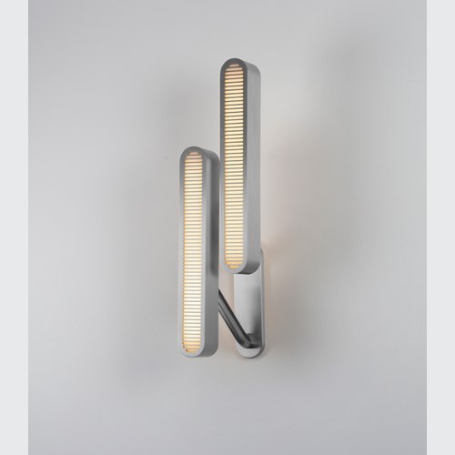 Satin Nickel Colt Double Wall Light