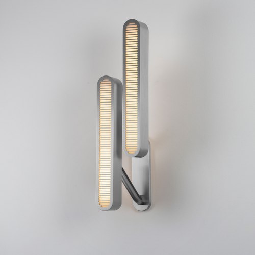 Satin Nickel Colt Double Wall Light