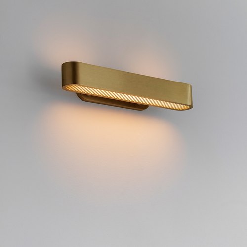 Antique Brass Colt Flush Wall Light