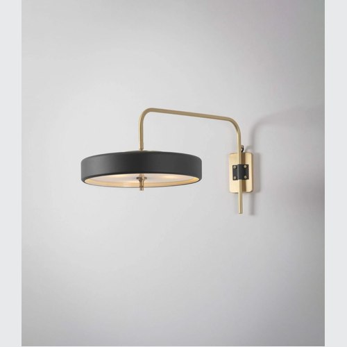 Black Revolve Wall Light