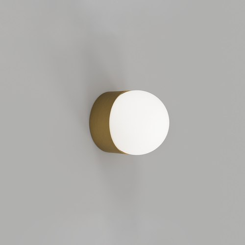 Old Brass Orb Sur Mini Wall Light