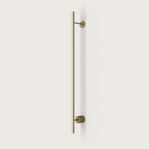 Matte Brass Clock Large Wall Light