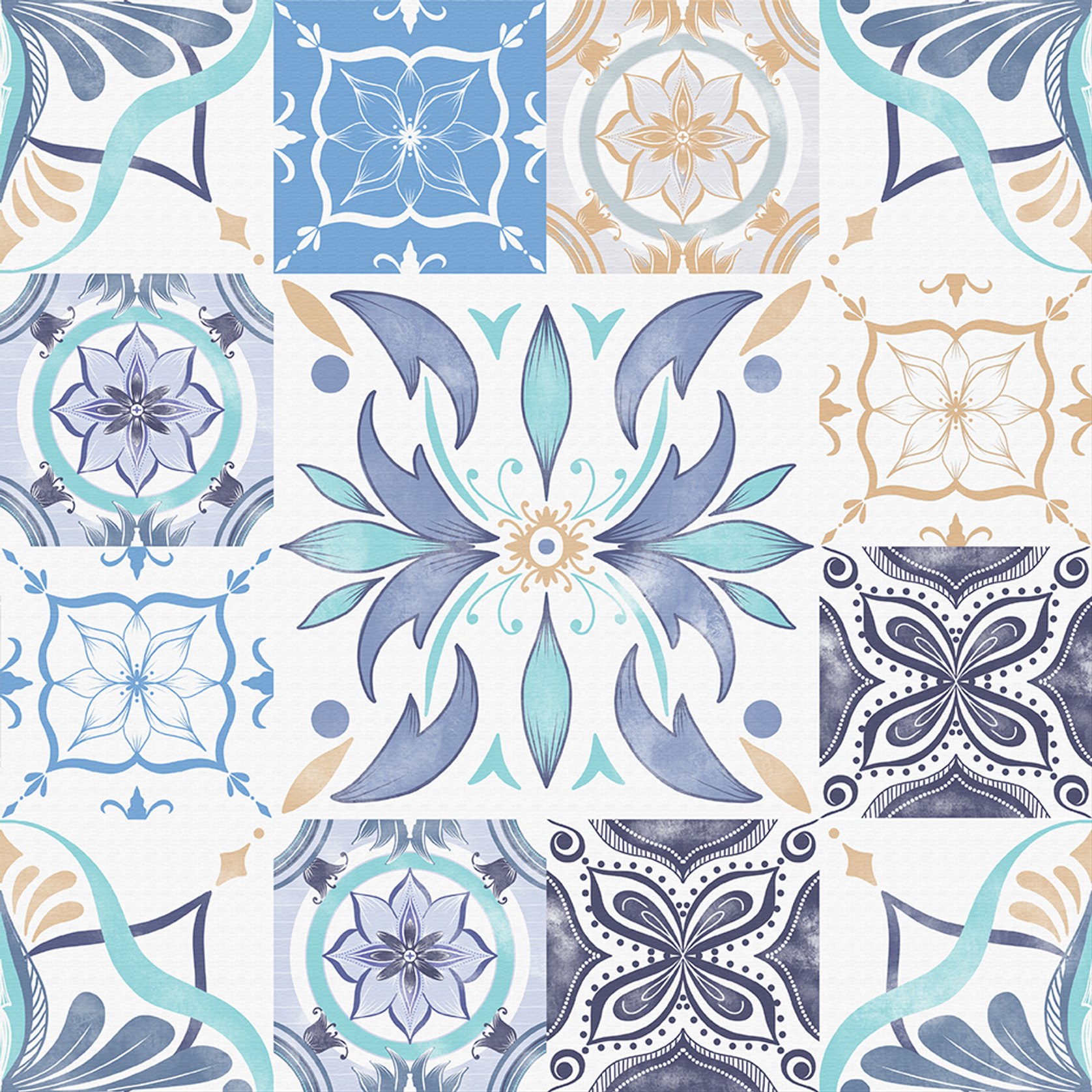 Moroccan Tile Pattern Wallpaper | ArchiPro AU