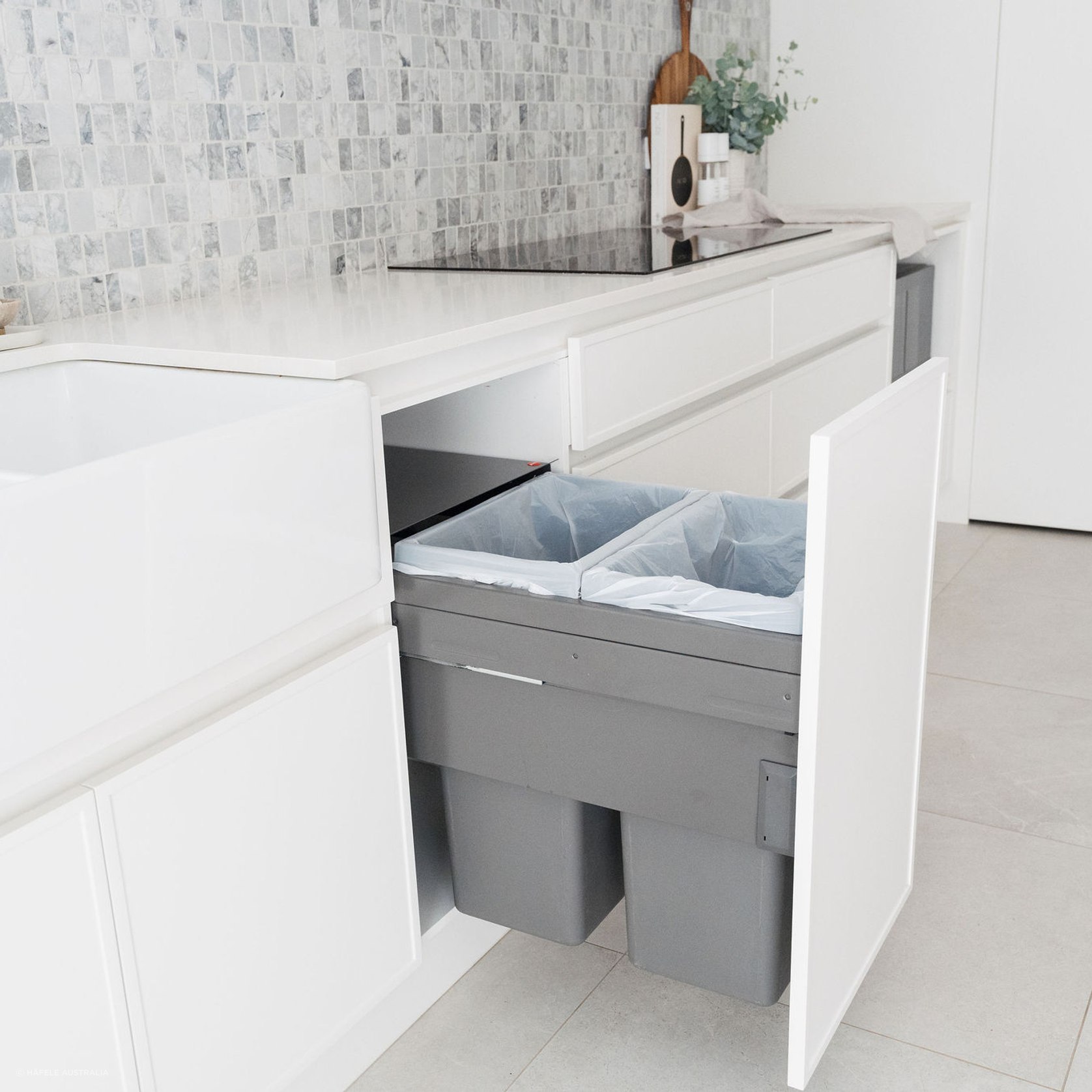 Double Waste Bin, Hailo Euro Cargo ST45 ArchiPro AU