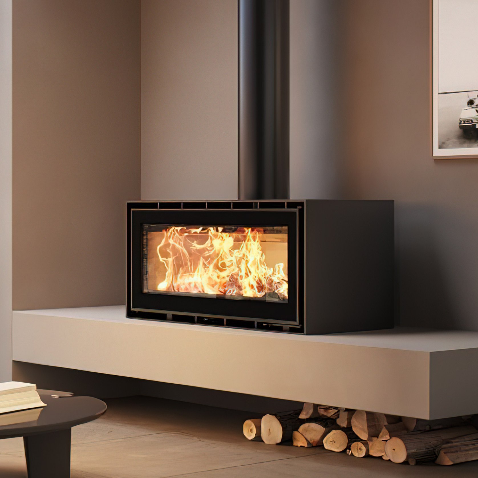 ADF Linea 100 B Freestanding Fireplace | ArchiPro AU