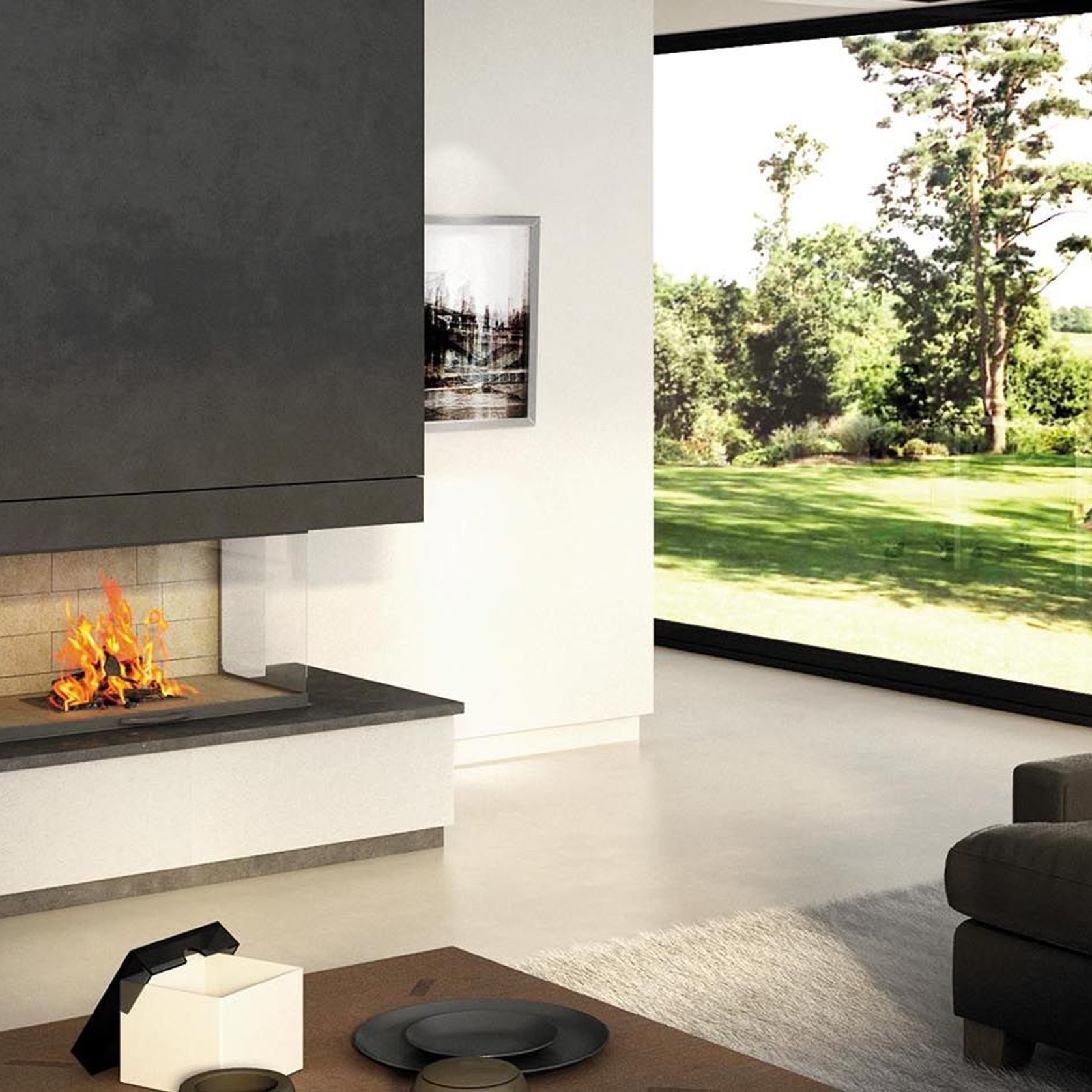 Axis H1200 3V - Three Sided Fireplace | ArchiPro AU