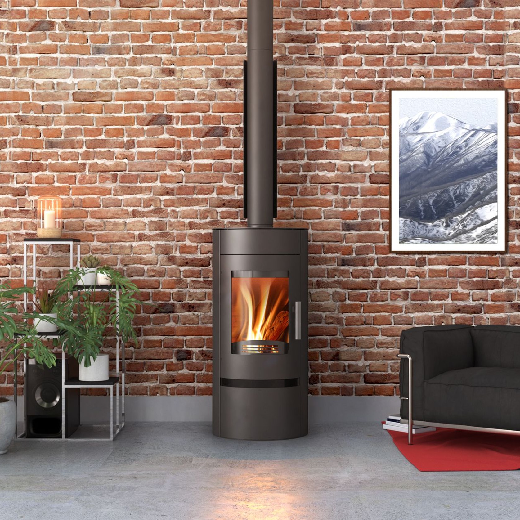 Olbia Freestanding Fireplace ArchiPro AU