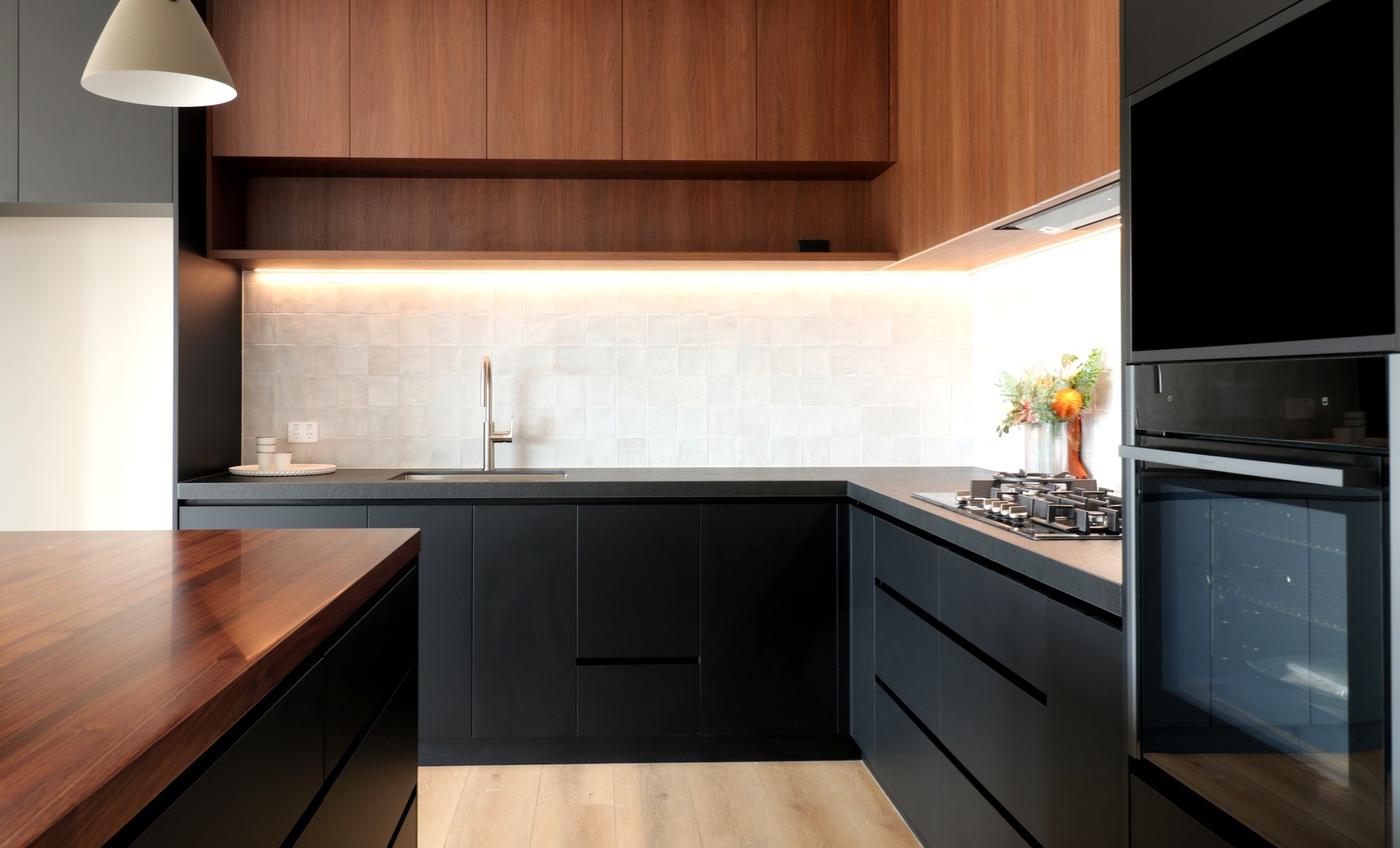 Dark & Tactile Kitchen