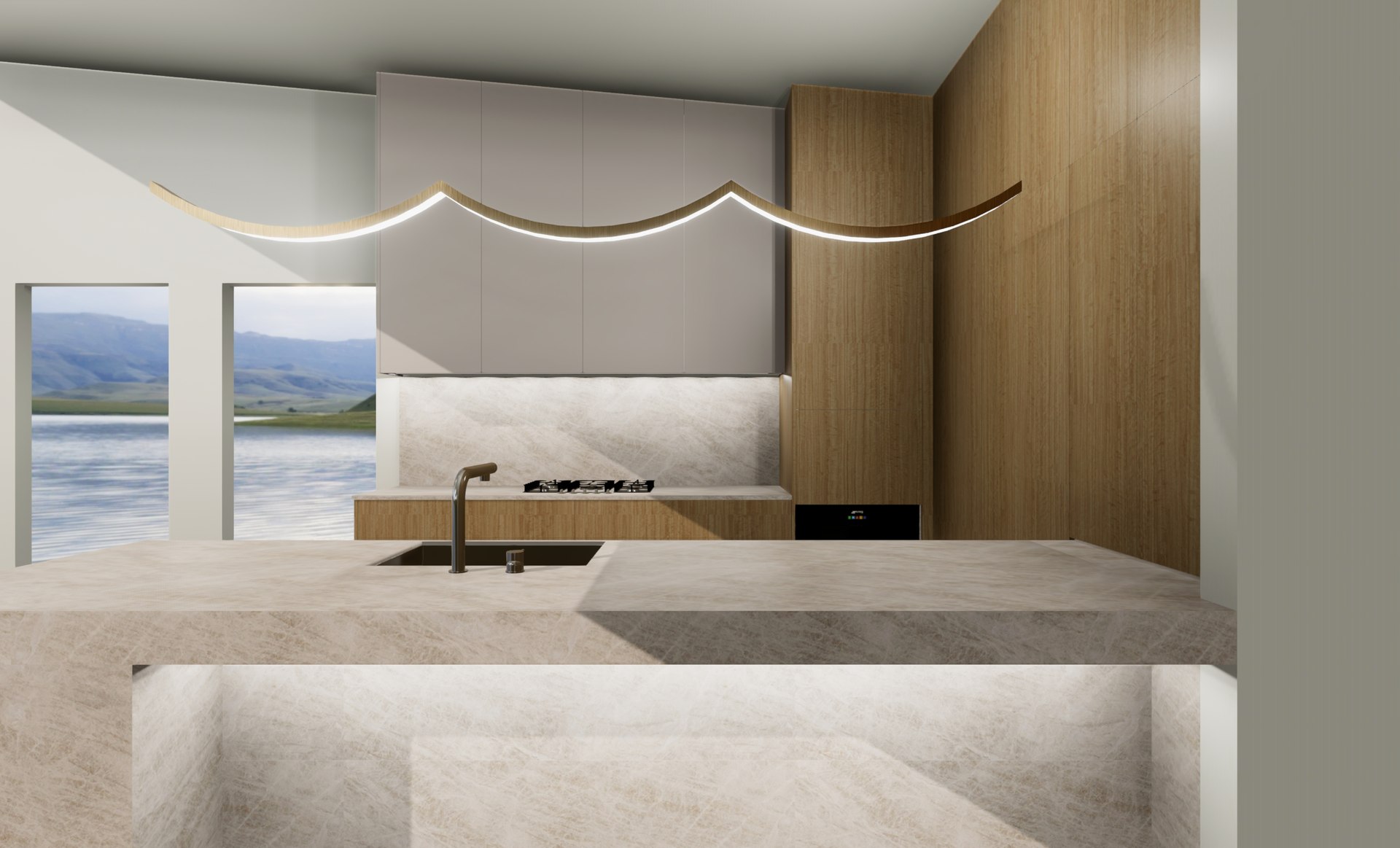 One Tree Point | New Build, Kitchen fitting