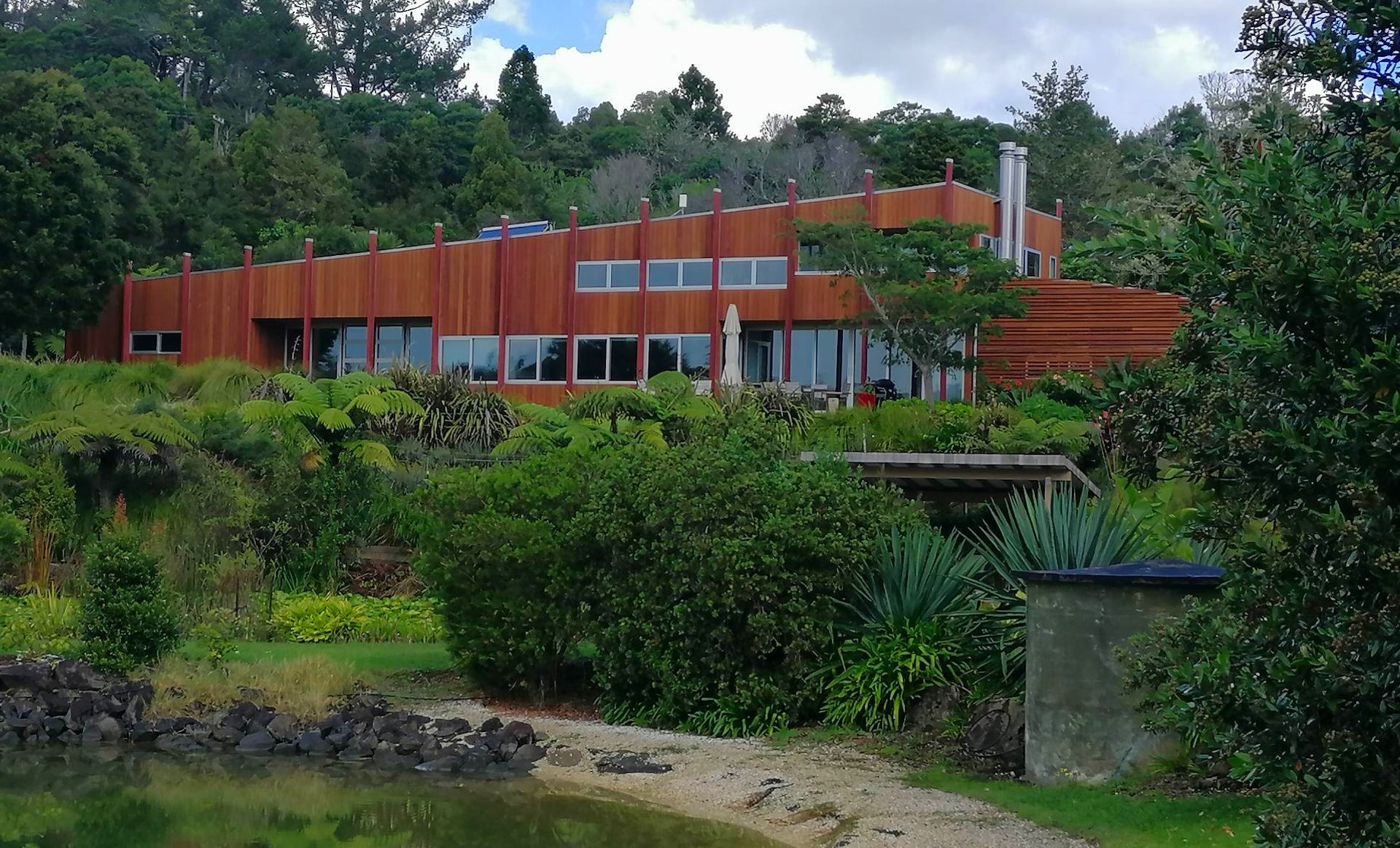 Sandspit cedar house