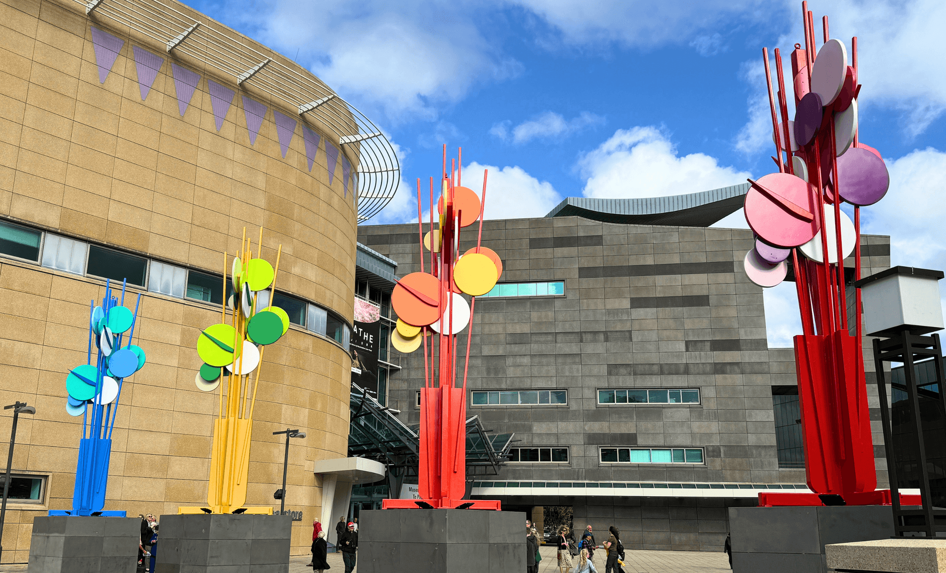 Wellington’s Newest Icons - Powered by PCS and Dulux Powder Coating “Big Flowers for a Wild City”- Te Papa Museum