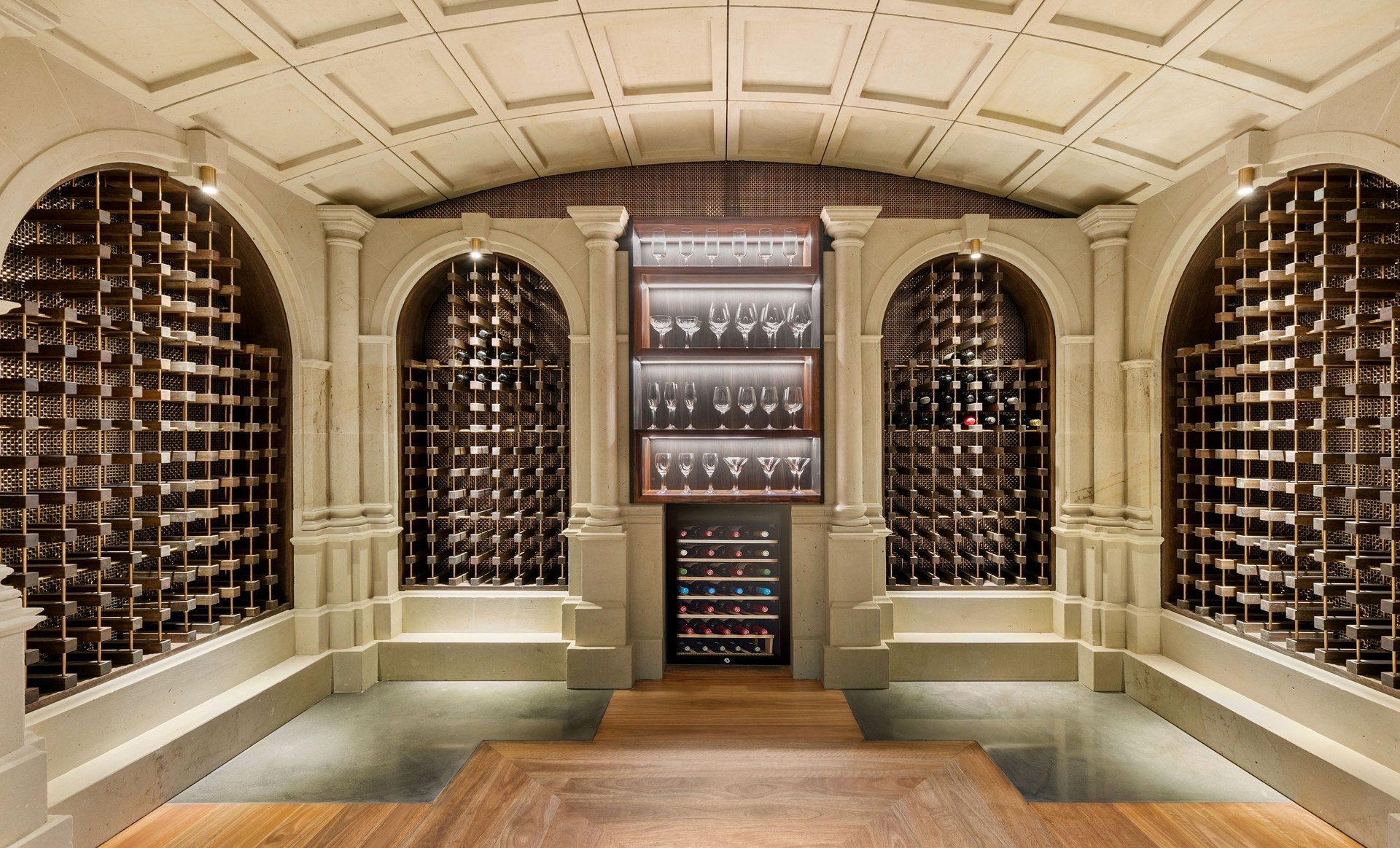 Hinuera Stone wine cellar